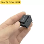 KCD4 Công Tắc 6 Chân 3 Vị Trí Màu Đen